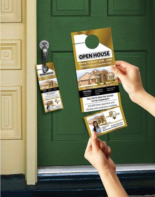 Door Hangers with Tear-Off Business Card
